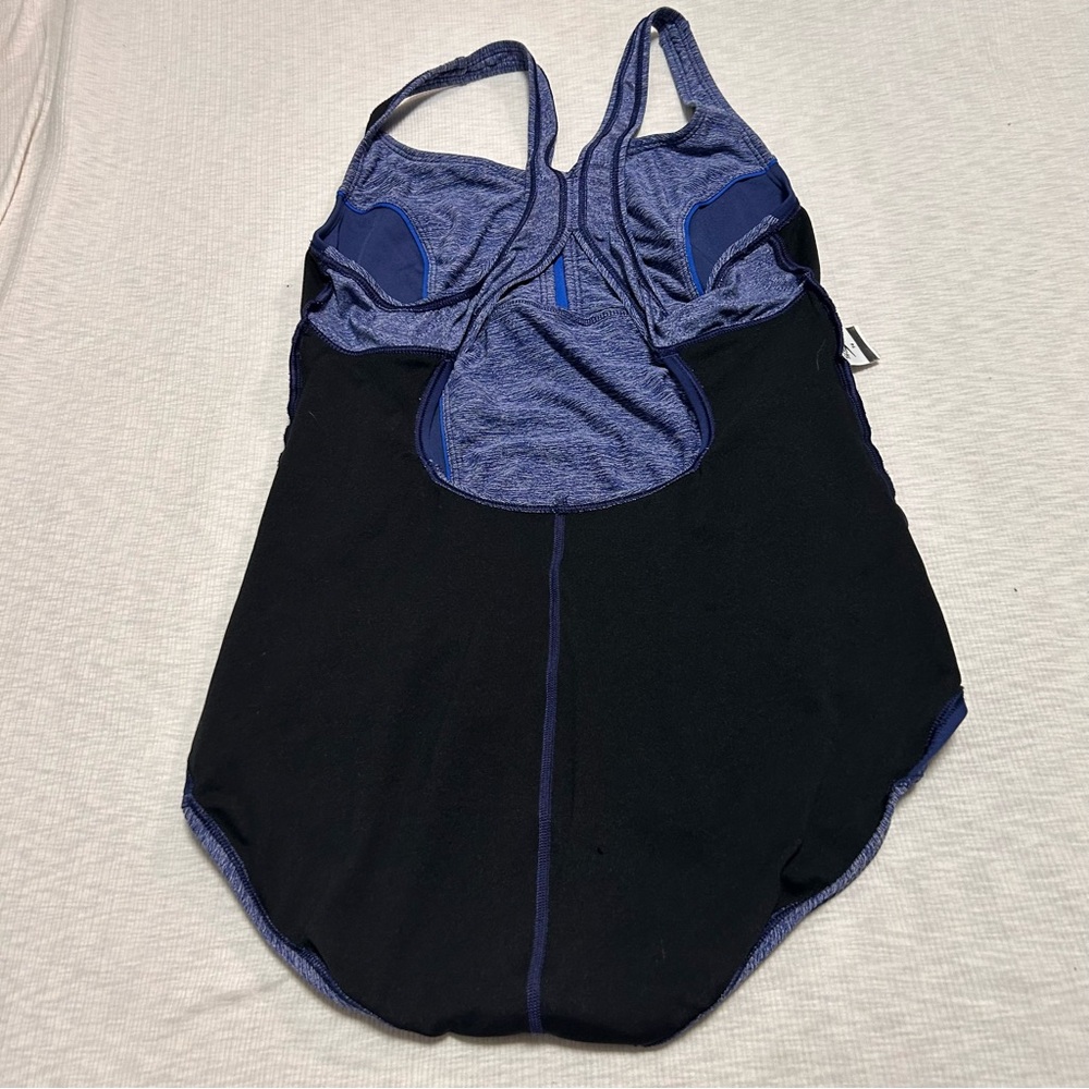 Speedo Blue One-Piece Athletic Swimsuit - Picture 7 of 7